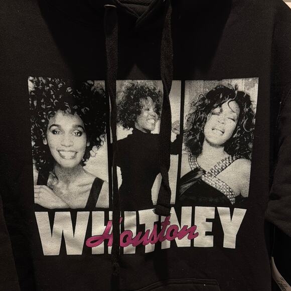 Forever 21 NWT Whitney Houston Black Hoodie - Picture 2 of 8